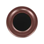 image of RAK Porcelain MFLRFP31BB - 12"-Diameter Round Flat Edge Porcelain Plate, Bronze Finish, 6/Case