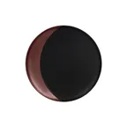 image of RAK Porcelain MFMODP24BB Fusion Moon Plate, 9.5" Round Deep Rim Black Bronze Finish - 12/Case