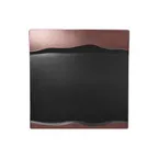 image of RAK Porcelain MFMRSP25BB - Square Fusion Platter, 9" x 9", Black Bronze Porcelain - 12/Case