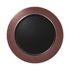 image of RAK Porcelain MFNOFP32BB Plate, 12.625" Dia, Flat Edge, Black Bronze Porcelain - 6/Case