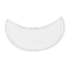 image of RAK Porcelain MNMP38 Half Moon Platter, 15"¼ x 6"¼, White Porcelain, Dishwasher Safe - 6/Case