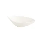 image of RAK Porcelain MNSB34 Max Boat Dish, 13‑Oz White Porcelain Bowl, Free‑Form, 8" × 4½" × 2" - 6/Case