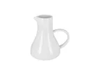 image of RAK Porcelain MOCR35 Creamer Pitcher, 11.85 oz (0.35 Qt) Polaris White Porcelain with Handle - 6/Case