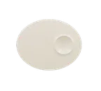 image of RAK Porcelain MROP18 Marea Oval Plate, 7" x 5½" Rolled Edge, Porcelain, Dishwasher Safe - 12/Case