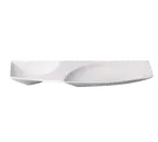 image of RAK Porcelain MZTP32 Twin Plate, 12" x 4" 2‑Compartment, 4 & 6 oz, White, Dishwasher Safe - 6/Case