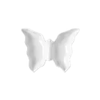 image of RAK Porcelain NABD16 - Butterfly Dish, 6" 2‑Comp Bowl, White Porcelain, Dishwasher Safe - 12/Case