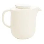 image of RAK Porcelain NBCP50 - 16 oz White Porcelain Coffee Pot, No Lid, 13-17 oz Capacity - 1/Case