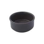 image of RAK Porcelain NFBABR02CB Butter Ramekin 3.4 oz (3‑1/8" dia.) Brown Porcelain Microwave Safe - 12/Case