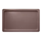image of RAK Porcelain NFBU1.1FCB - GN 1/1 Food Pan, 74.4 oz, Chestnut Porcelain, Dishwasher Safe - 1/Case