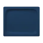 image of RAK Porcelain NFBU1.2FTB GN 1/2 Food Pan, 43.95 oz, Teal Blue Porcelain, Dishwasher Safe - 1/Case