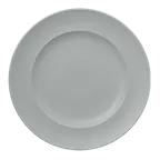 image of RAK Porcelain NFCLFP33PG - Round Plate 13" Pitaya Grey Porcelain Flat Edge Dishwasher Safe - 6/Case
