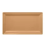 image of RAK Porcelain NFCLRP33PO Rectangular Plate, 13" x 9.05" Peach Orange Porcelain Flat Edge - 6/Case