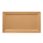 image of RAK Porcelain NFCLRP38PO Tonic Plate 14.95" L x 8.25" W Porcelain Peach Orange - 6/Case