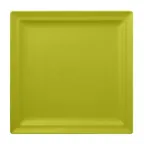 image of RAK Porcelain NFCLSP30KG Square Plate, 11.8" x 11.8", Flat Edge, Porcelain, Kiki Green - 6/Case