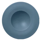 image of RAK Porcelain NFGDDP29TB Round Plate, 11"-2/5" Dia x 2"-9/16" H, Deep Rim, Teal Blue - 6/Case