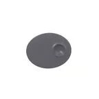 image of RAK Porcelain NFMROP18GY Neo Fusion Oval Plate, 7" x 4-1/3", Gray China Lead‑Free, Oven Safe - 12/Case
