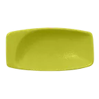 image of RAK Porcelain NFMZMR11KG - Mini Dish 1 oz (4.25" x 2.15"), Porcelain Kiki Green - 1/Case