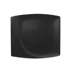 image of RAK Porcelain NFMZSP32BK Square Plate 12"5 x 11"7 Black China, Break‑Resistant, Oven Safe - 6/Case