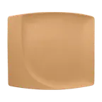 image of RAK Porcelain NFMZSP32PO Tonic Square Plate, 12.6" x 11.4", Porcelain, Peach Orange - 6/Case