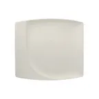 image of RAK Porcelain NFMZSP32WH Square Plate 12.6" x 11.7" Sand White China Curved Edge Lead‑Free - 6/Case