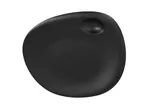 image of RAK Porcelain NFNBFP31BK Dinner Plate, 12.25" x 10.44" x 0.67" Black, Dishwasher Safe - 6/Case