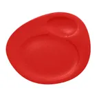 image of RAK Porcelain NFNBFP32BR Oval Dinner Plate 12.6" x 10.86" Ember Red China, Lead‑Free - 6/Case