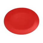 image of RAK Porcelain NFNNOP36BR Platter, 14.15" L x 10.65" W, Ember Red China, Oven/Microwave Safe - 6/Case