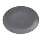 image of RAK Porcelain NFNNOP36GY Oval Platter 14.15" L x 10.65" W Gray Break‑Resistant Lead‑Free Safe - 6/Case
