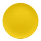 image of RAK Porcelain NFNNPR21CY Round Plate, 8.25" Diameter, Coupe Rim, Yellow, Safe for Dishwasher - 12/Case