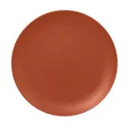 image of RAK Porcelain NFNNPR24BW - 9½" Round Coupe Brown China Plate, Lead‑Free, Dishwasher Safe - 12/Case