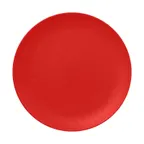 image of RAK Porcelain NFNNPR29BR Neo Fusion Round Plate 11.5" Ember Red Coupe Rim China Safe - 12/Case