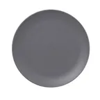 image of RAK Porcelain NFNNPR31GY 12" Round Coupe Plate, Stone Gray China, Oven Safe - 6/Case