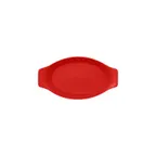 image of RAK Porcelain NFOPOD20BR Oval Baking Dish 6-3/4 oz 7-7/8" x 4-1/3" Ember Red Oven‑Safe Grip - 12/Case