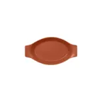 image of RAK Porcelain NFOPOD20BW Oval Baking Dish, 6.75 oz, 7‑7/8" x 4‑1/3", Brown Microwave Safe - 12/Case