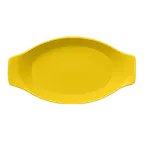 image of RAK Porcelain NFOPOD20CY - 6.75 oz Bowl, 7" x 4.35", Yellow Porcelain, Oven/Microwave Safe - 12/Case