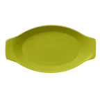 image of RAK Porcelain NFOPOD20KG - Oval Kiki Green 6.75 oz Bowl, 7.85" x 4.35", Dishwasher Safe - 12/Case