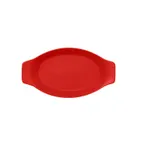 image of RAK Porcelain NFOPOD25BR Neo Fusion Oval Baking Dish, 11 oz, 9" x 5" Ember Red, Oven Safe - 24/Case