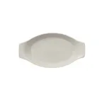 image of RAK Porcelain NFOPOD25WH Oval Baking Dish, 11 oz (9" x 5"), Sand White China, Oven Safe - 24/Case