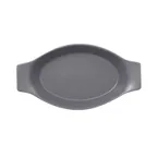 image of RAK Porcelain NFOPOD30GY Oval Baking Dish, 26-3/8 oz 11" x 6" Gray, Oven/Microwave Safe - 6/Case