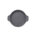 image of RAK Porcelain NFOPRD16GY Neo Fusion Round Baking Dish 15.2 oz 8.45" x 7.1" Stone Gray - 12/Case