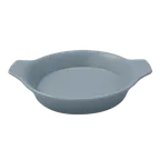 image of RAK Porcelain NFOPRD16PG - Round Baking Dish, 15.2 oz, Gray Porcelain, Oven‑Microwave Safe - 12/Case