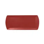 image of RAK Porcelain NFOPSP35DR Sandwich Tray, 13.8" x 5.9" Rectangular Magma Dark Red China - 12/Case