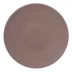 image of RAK Porcelain NFSPCP29CB Round Plate, 11"-2/5" Dia, Flat Edge, Brown Porcelain, Dishwasher Safe - 6/Case