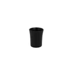image of RAK Porcelain NFSPCU09BK - China Cup 3.05 oz 2.35" Diameter Volcano Black Dishwasher Safe - 12/Case