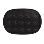 image of RAK Porcelain NFSTREP33 - Rectangular 13" x 8.65" Porcelain Plate Black, Oven Safe - 12/Case