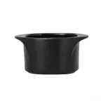 image of RAK Porcelain NFSTSQDD09 Square China Plate, 3.55" x 3.55" Rim, Black, Dishwasher Safe - 12/Case
