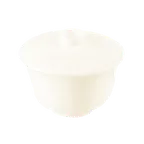 image of RAK Porcelain NNCU17 Nano Bowl with Lid, 3½" Dia, 5.75 oz, White Porcelain, Round - 12/Case