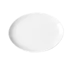 image of RAK Porcelain NNOP21 Nano Oval Platter, 8-1/4" x 5-9/10" Rimless Porcelain, 12/Case