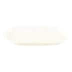 image of RAK Porcelain NNST19 Nano Oil/Vinegar/Soy Sauce Pot Stand Tray, 7½" x 4⅓" Porcelain Oval - 12/Case