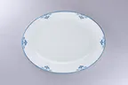 image of RAK Porcelain ONOP36D213 Oval Platter, 14" L x 10.6" W Coupe Rim, Porcelain, Dishwasher Safe - 6/Case